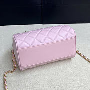 Chanel 25P Clutch With Chain Black Pink 18.5x11.5x11cm - 6