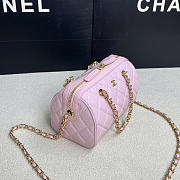 Chanel 25P Clutch With Chain Black Pink 18.5x11.5x11cm - 4