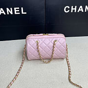 Chanel 25P Clutch With Chain Black Pink 18.5x11.5x11cm - 3