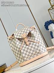Louis Vuitton LV Montsouris PM Blackpack White 30x28x18cm - 1