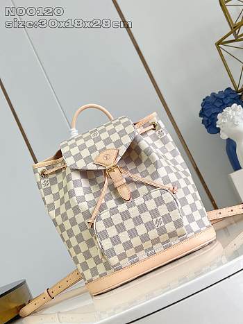 Louis Vuitton LV Montsouris PM Blackpack White 30x28x18cm