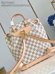 Louis Vuitton LV Montsouris PM Blackpack White 30x28x18cm - 5