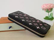 Louis Vuitton LV Zippy Wallet Black Pink 19.5x10.5x2.5cm - 5