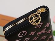 Louis Vuitton LV Zippy Wallet Black Pink 19.5x10.5x2.5cm - 3