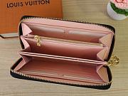 Louis Vuitton LV Zippy Wallet Black Pink 19.5x10.5x2.5cm - 2