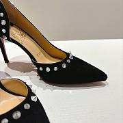 Christian Louboutin Anjalina 85 Black Suede Heel 8.5cm - 3