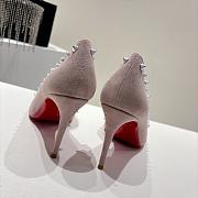 Christian Louboutin Anjalina 85 Pink Suede Heel 8.5cm - 3