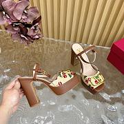Valentino Garavani VLogo 115 Raffia-effect Platform Sandals - 4