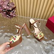 Valentino Garavani VLogo 115 Raffia-effect Platform Sandals - 2