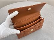 Dior Mini Miss Bag Lambskin Cognac 21x11.5x4.5cm - 6