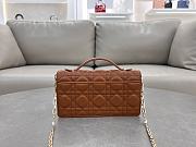 Dior Mini Miss Bag Lambskin Cognac 21x11.5x4.5cm - 5