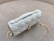 Dior Mini Miss Bag Lambskin Light Blue 21x11.5x4.5cm - 6