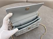 Dior Mini Miss Bag Lambskin Light Blue 21x11.5x4.5cm - 5