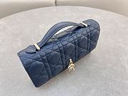 Dior Mini Miss Bag Lambskin Navy Blue 21x11.5x4.5cm - 6