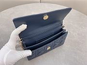 Dior Mini Miss Bag Lambskin Navy Blue 21x11.5x4.5cm - 3