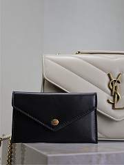YSL Loulou Small Matelassé Lambskin White 24x14x6cm - 2