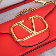 Valentino Garavani Small Loco Red Shoulder Bag 20x11x5cm - 5