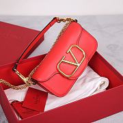 Valentino Garavani Small Loco Red Shoulder Bag 20x11x5cm - 4