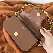 Valentino Garavani Small Loco Brown Shoulder Bag 20x11x5cm - 3