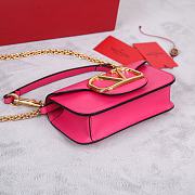 Valentino Garavani Small Loco Pink Shoulder Bag 20x11x5cm - 3