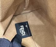 Fendi Mamma Baguette Medium White Leather Bag 26.5x18x8.5cm - 6