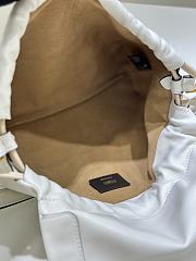 Fendi Mamma Baguette Medium White Leather Bag 26.5x18x8.5cm - 2
