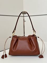 Fendi Mamma Baguette Medium Brown Leather Bag 26.5x18x8.5cm - 4