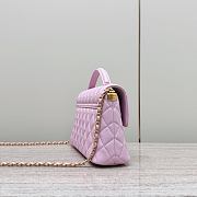 Chanel Medium Flap Bag Pink Lambskin Gold 27x16x7.5cm - 4