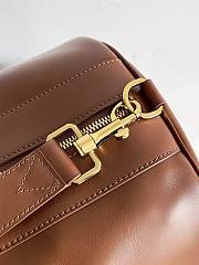 Bottega Veneta Cabin Leather Duffle Bag Brown 55x29x24cm - 4