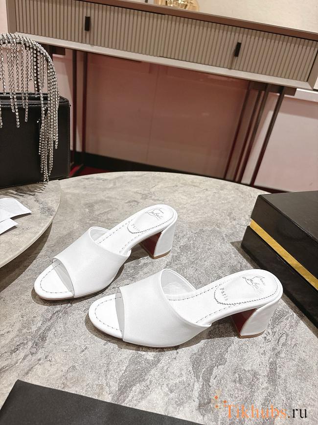 Christian Louboutin Jane Mule 55 mm Mules White - 1