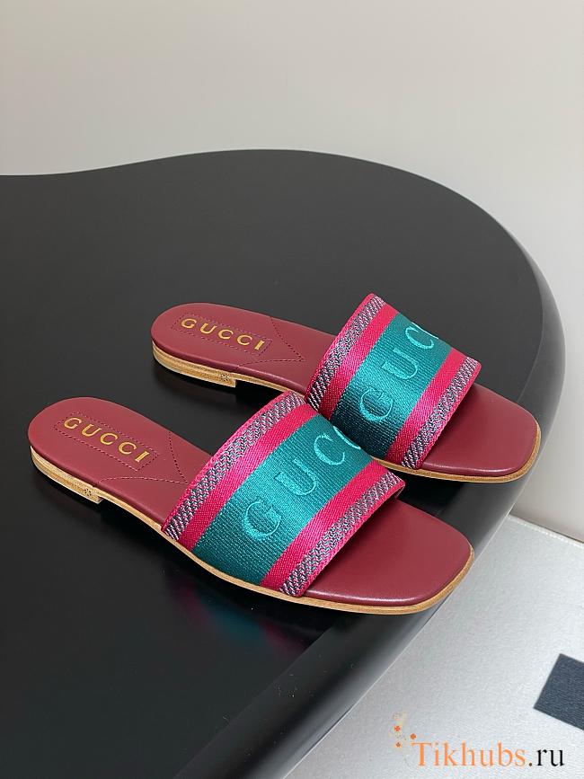Gucci Women's Slide Sandal With Web - 1