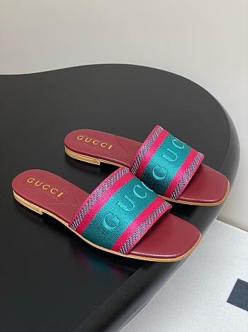 Gucci Women's Slide Sandal With Web