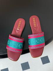 Gucci Women's Slide Sandal With Web - 3