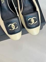 Chanel Slingback Black Beige Heel 5cm - 5