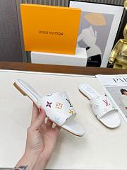 Louis Vuitton LV x TM 6AM Flat Mule White - 4