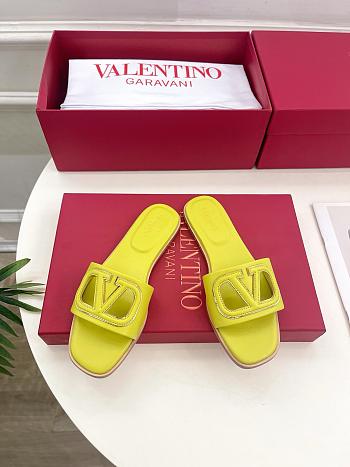 Valentino Yellow Slides