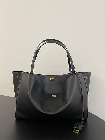 Balenciaga Rodeo Tote Bag Black 46.9x29.9x21.8cm