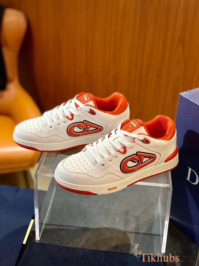 Dior Kaws B57 Dribble Low-Top Sneaker White Red - 1