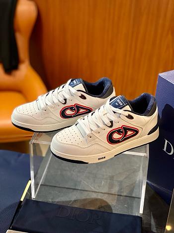 Dior Kaws B57 Dribble Low-Top Sneaker White Navy Blue