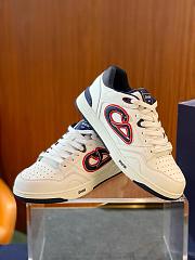 Dior Kaws B57 Dribble Low-Top Sneaker White Navy Blue - 4