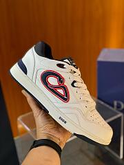 Dior Kaws B57 Dribble Low-Top Sneaker White Navy Blue - 3