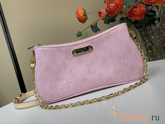 Louis Vuitton LV Liv Pochette Bag Pink 24.5×13.5x6.5cm - 1