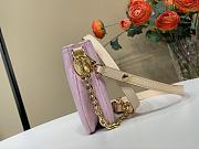 Louis Vuitton LV Liv Pochette Bag Pink 24.5×13.5x6.5cm - 5