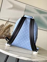 Louis Vuitton LV Discovery PM Backpack Blue 38x29x20cm - 3
