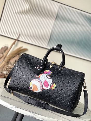Louis Vuitton LV x TM Keepall Bandoulière 45 Black 45x27x20cm