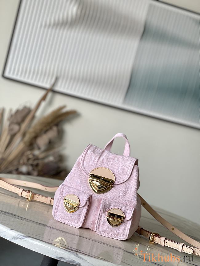 Louis Vuitton LV Venice Monogram Backpack Pink 24x26x7cm - 1