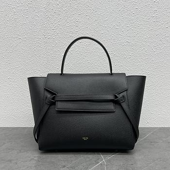 Celine Belt Bag Grained Calfskin Black 28x23x16cm