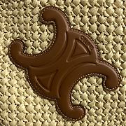 Celine Besace Triomphe Paille Beige 23x22x23cm - 6