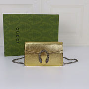 Gucci Dionysus Super Mini Golden Bag 476432 Size 16.5 x 10 x 4.5 cm - 1