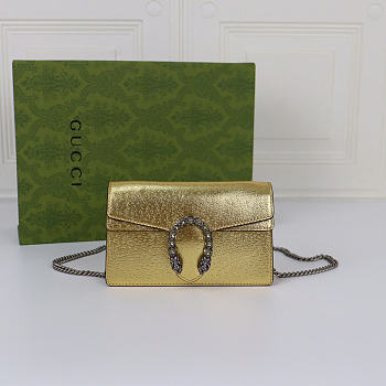 Gucci Dionysus Super Mini Golden Bag 476432 Size 16.5 x 10 x 4.5 cm